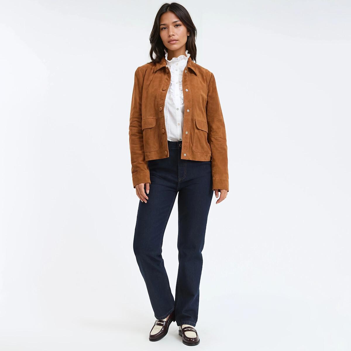 La Redoute Collections Giacca corta in pelle  