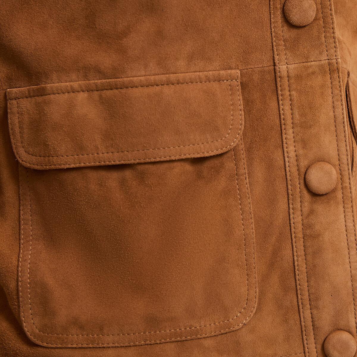 La Redoute Collections Giacca corta in pelle  