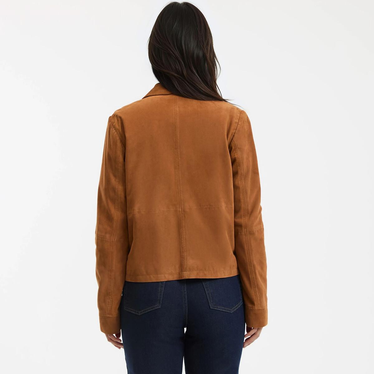 La Redoute Collections Giacca corta in pelle  