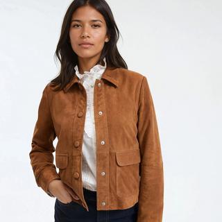 La Redoute Collections Giacca corta in pelle  