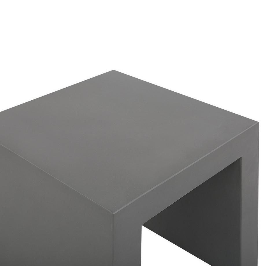 Beliani Gartenstuhl 2er Set aus Faserzement Modern TARANTO  