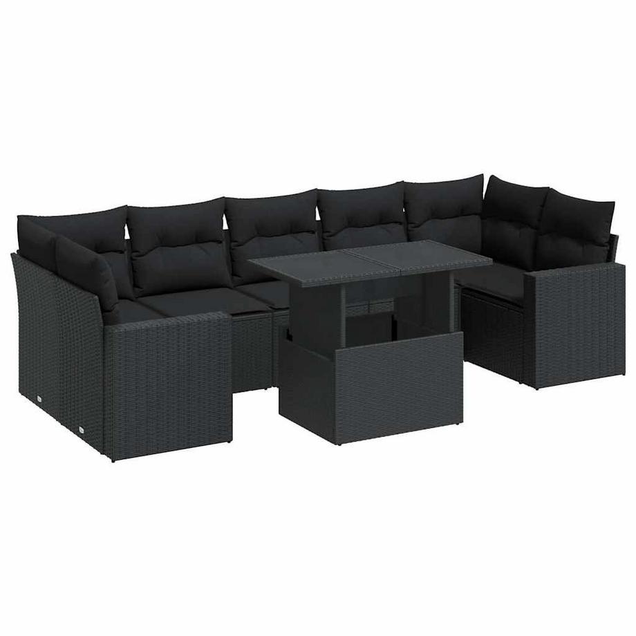 Ensemble de canapés de jardin rotin synthétique