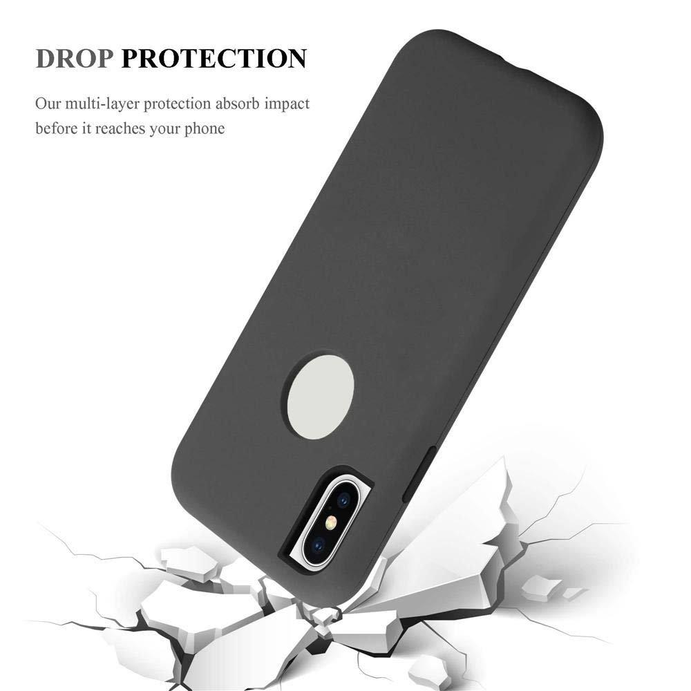 Cadorabo  Housse compatible avec Apple iPhone X / XS - Coque de protection hybride avec intérieur en silicone TPU et extérieur en plastique en 2 parties 