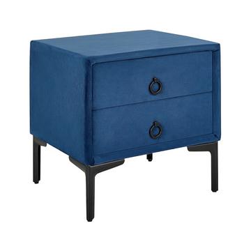 Comodino 2 cassetti en Velluto Glamour SEZANNE