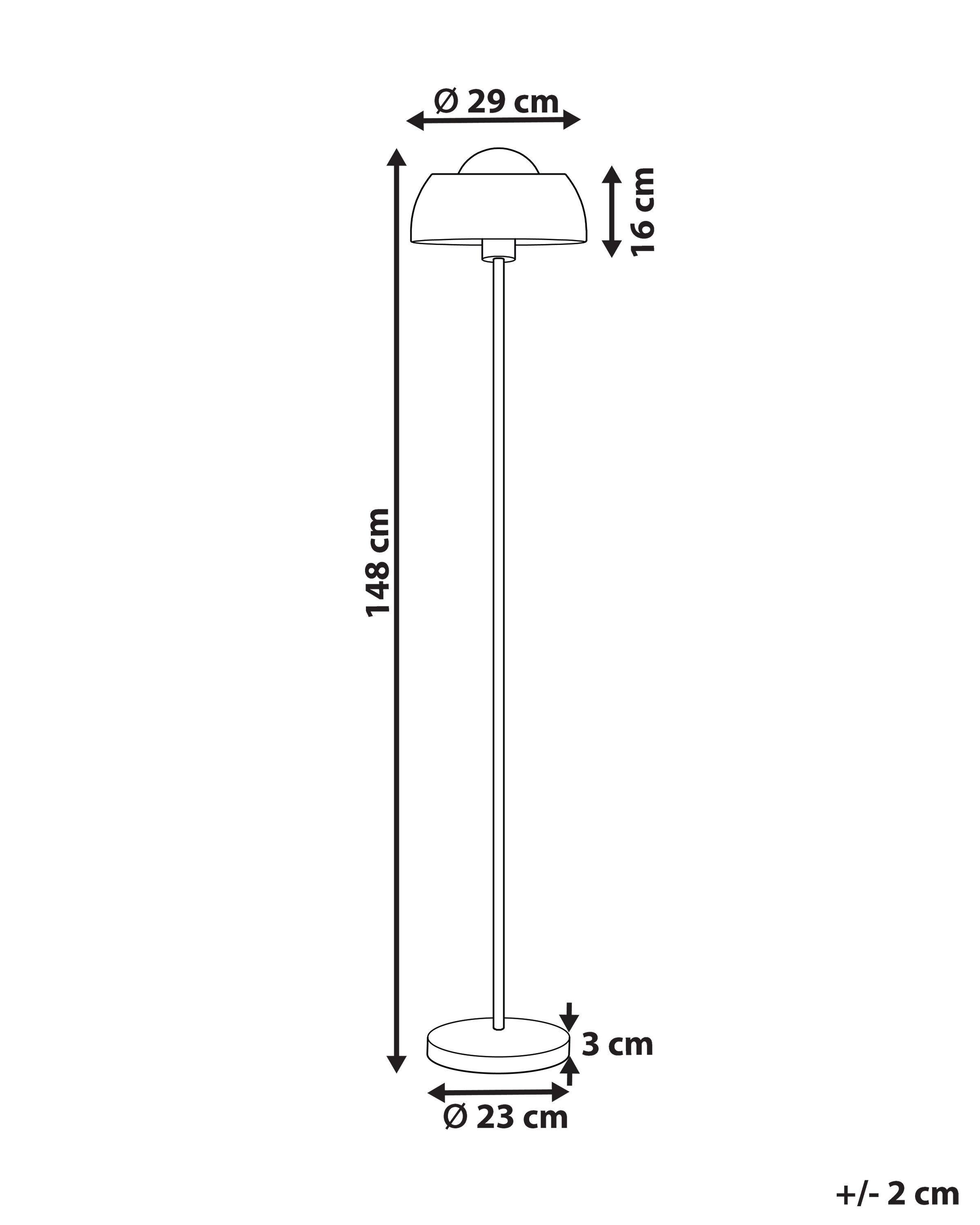 Beliani Lampadaire en Acier Industriel SENETTE  