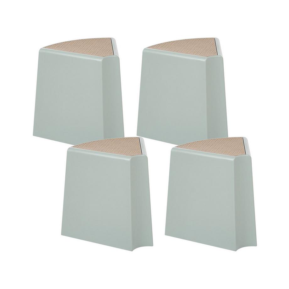 Set di 4 sgabelli da giardino en ABS (materiale sintetico resistente) Minimalista EVROS