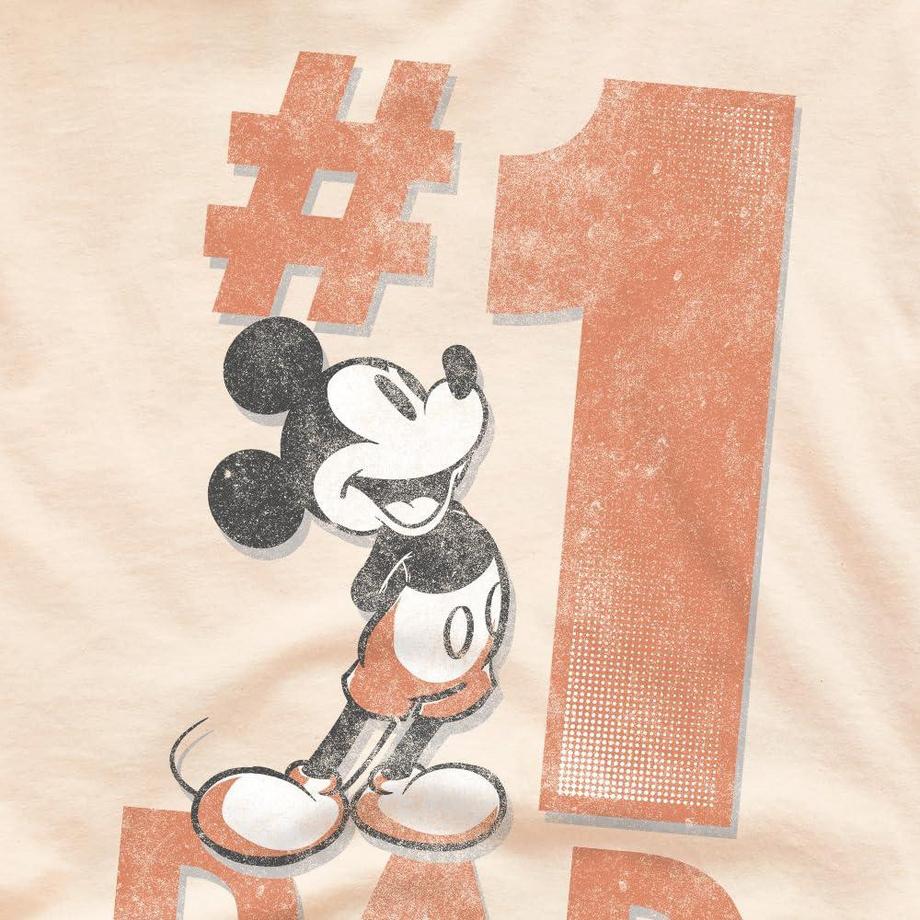 Disney Mickey Mouse Number 1 Dad T-Shirt  