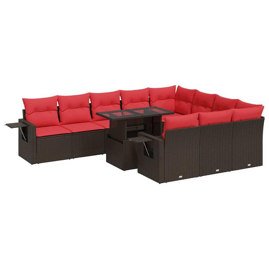 Ensemble de canapés de jardin rotin synthétique