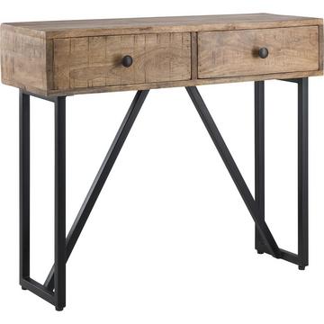 Consolle con 2 cassetti M2H Chris Mango metallo nero 91x30