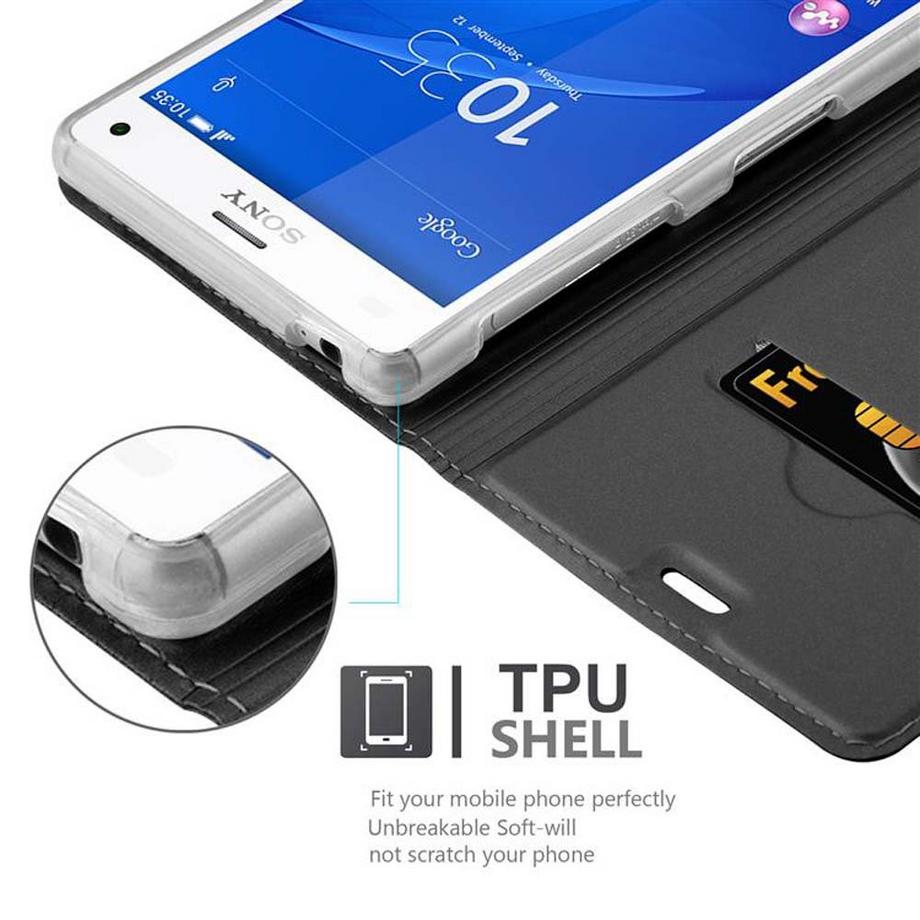 Cadorabo  Housse compatible avec Sony Xperia Z3 - Coque de protection avec fermeture magnétique, fonction de support et compartiment pour carte 
