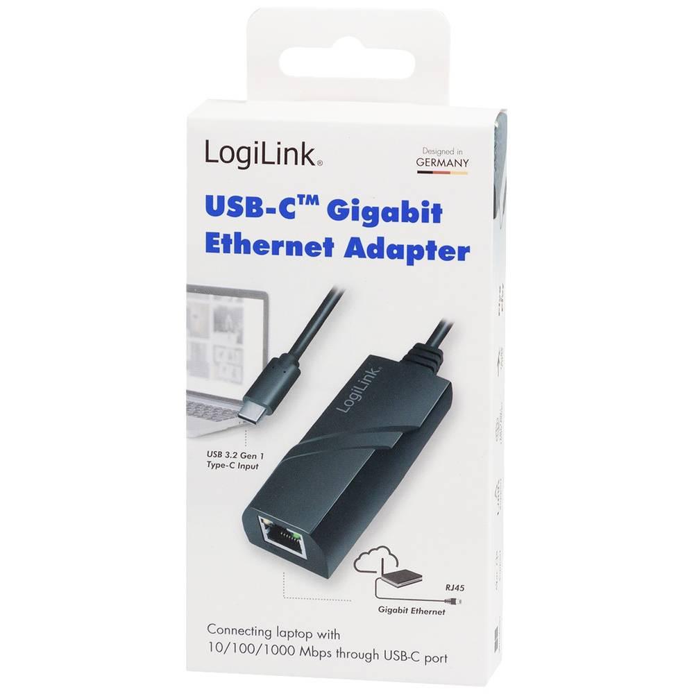 LogiLink  USB 3.2 Gen 1, USB-C auf Gigabit Adapter 