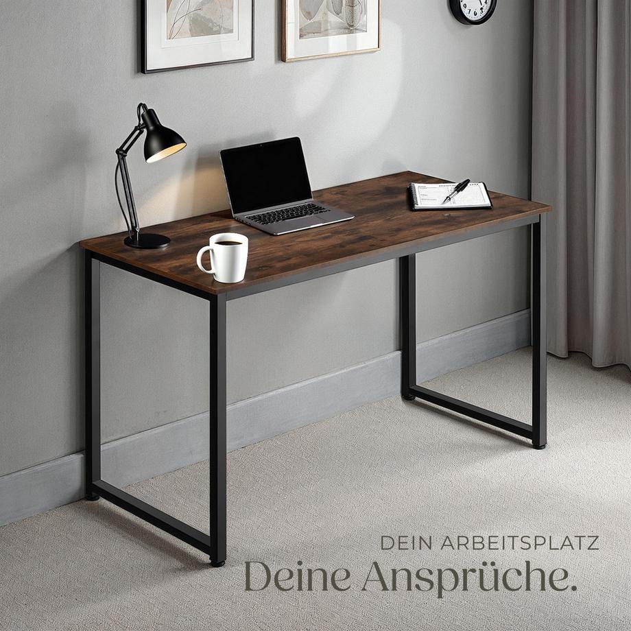 Tectake Schreibtisch Flint Industrial Style Holz und Stahl  