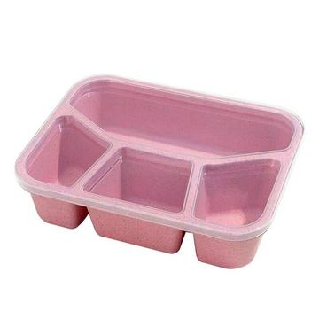 Contenitore per alimenti con 4 scomparti - plastica biodegradabile