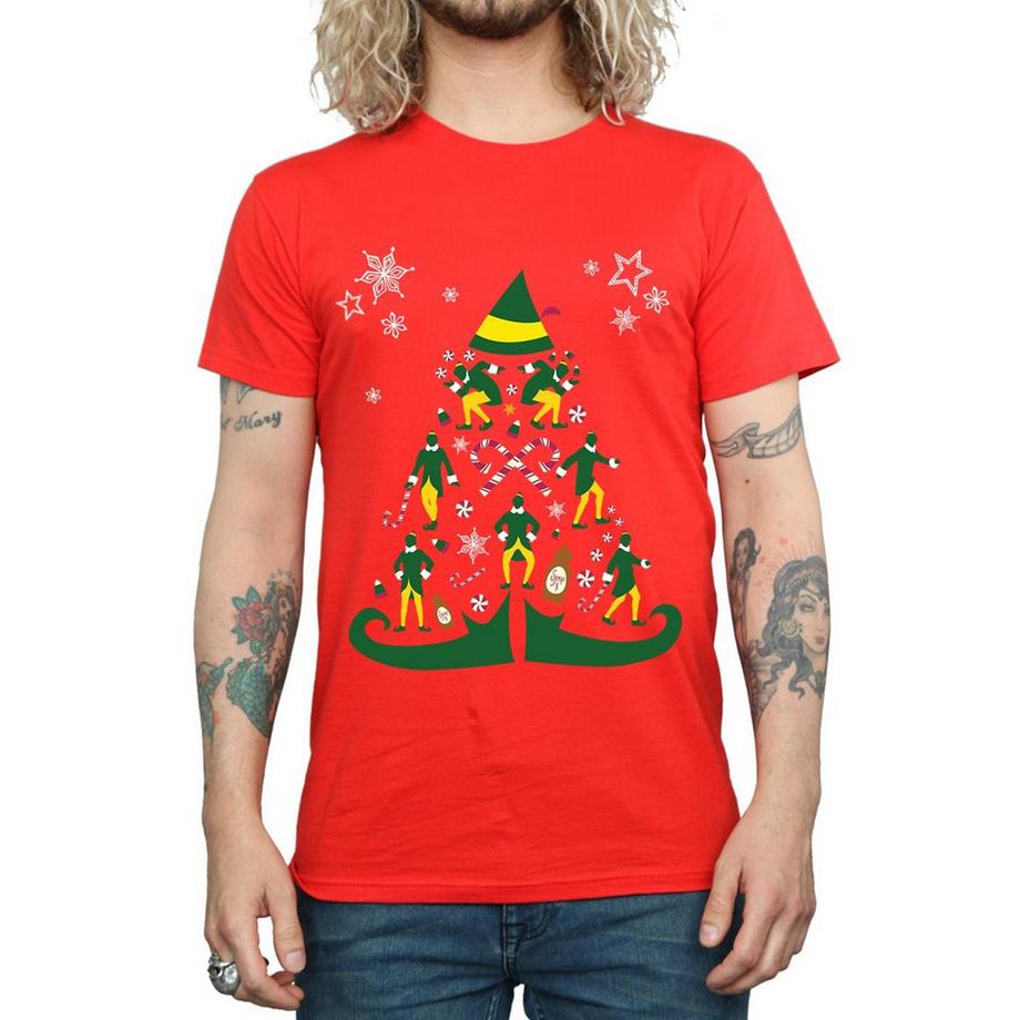 Elf T-Shirt Stampa Grafica Natalizia  