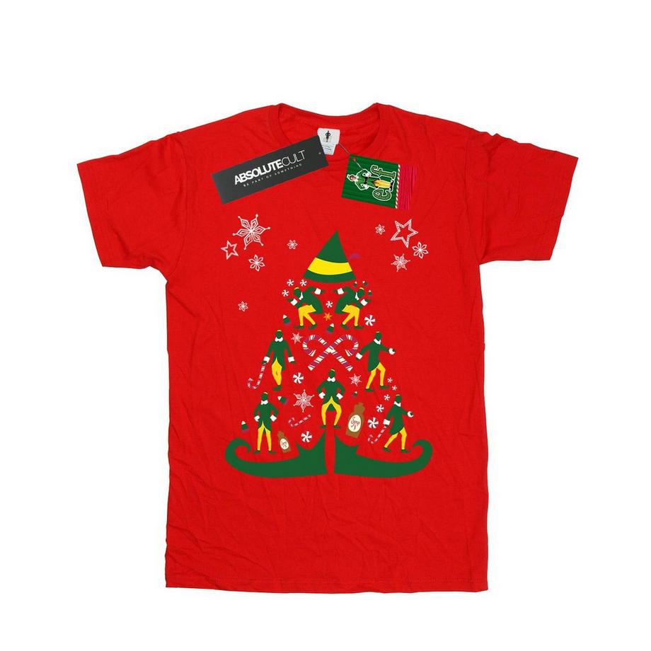 Elf T-Shirt Stampa Grafica Natalizia  