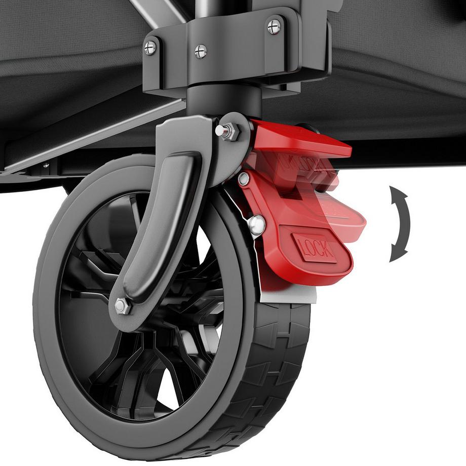Tectake Carrello a mano RollRider Carrello pieghevole 120L  
