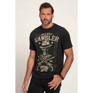 JP1880  T-shirt à manches courtes, imprimé Gambler 