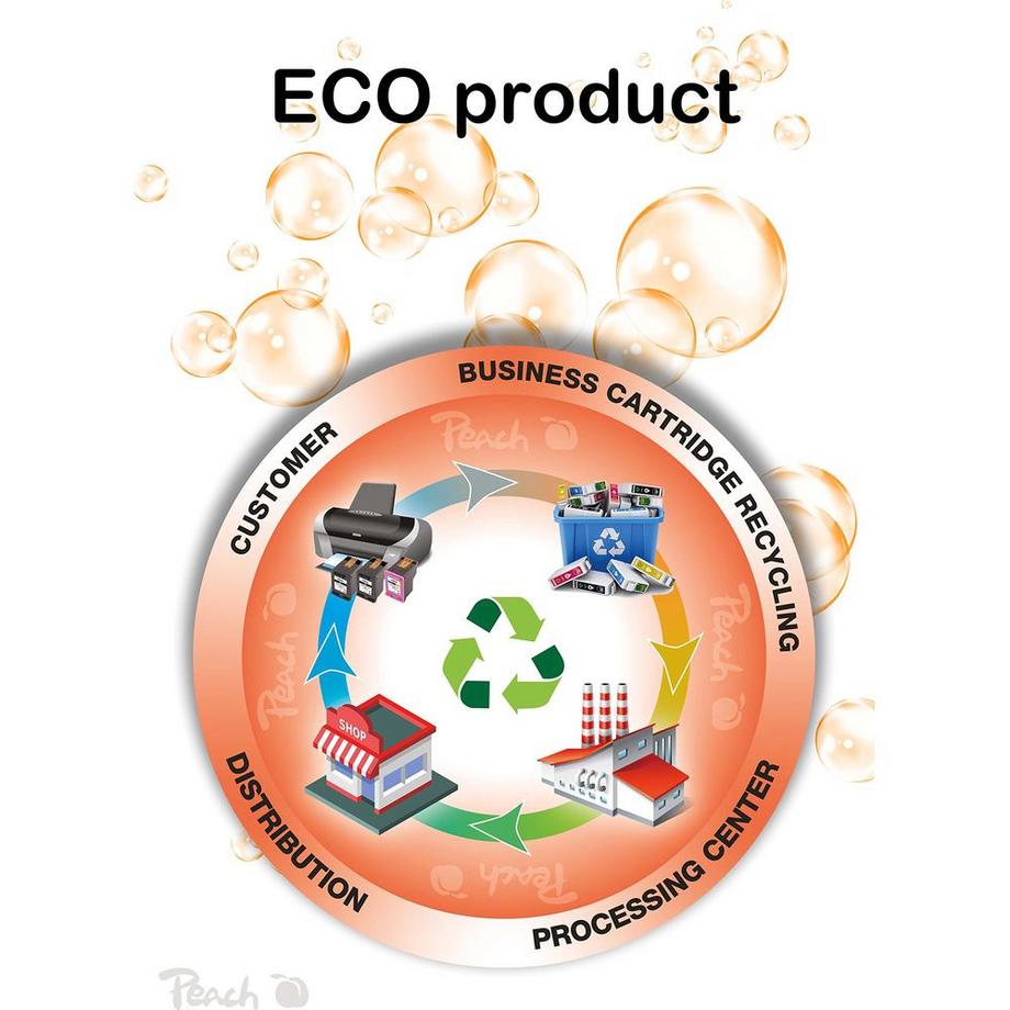 Peach  Epson CISS 106, MP+, T00R1-4 5x70 ml,5x5000 Seiten 