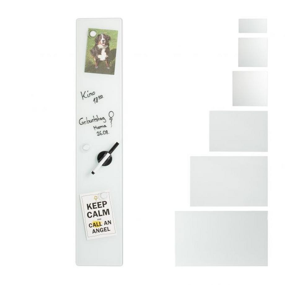 B2X  Tableau magnétique en verre blanc 