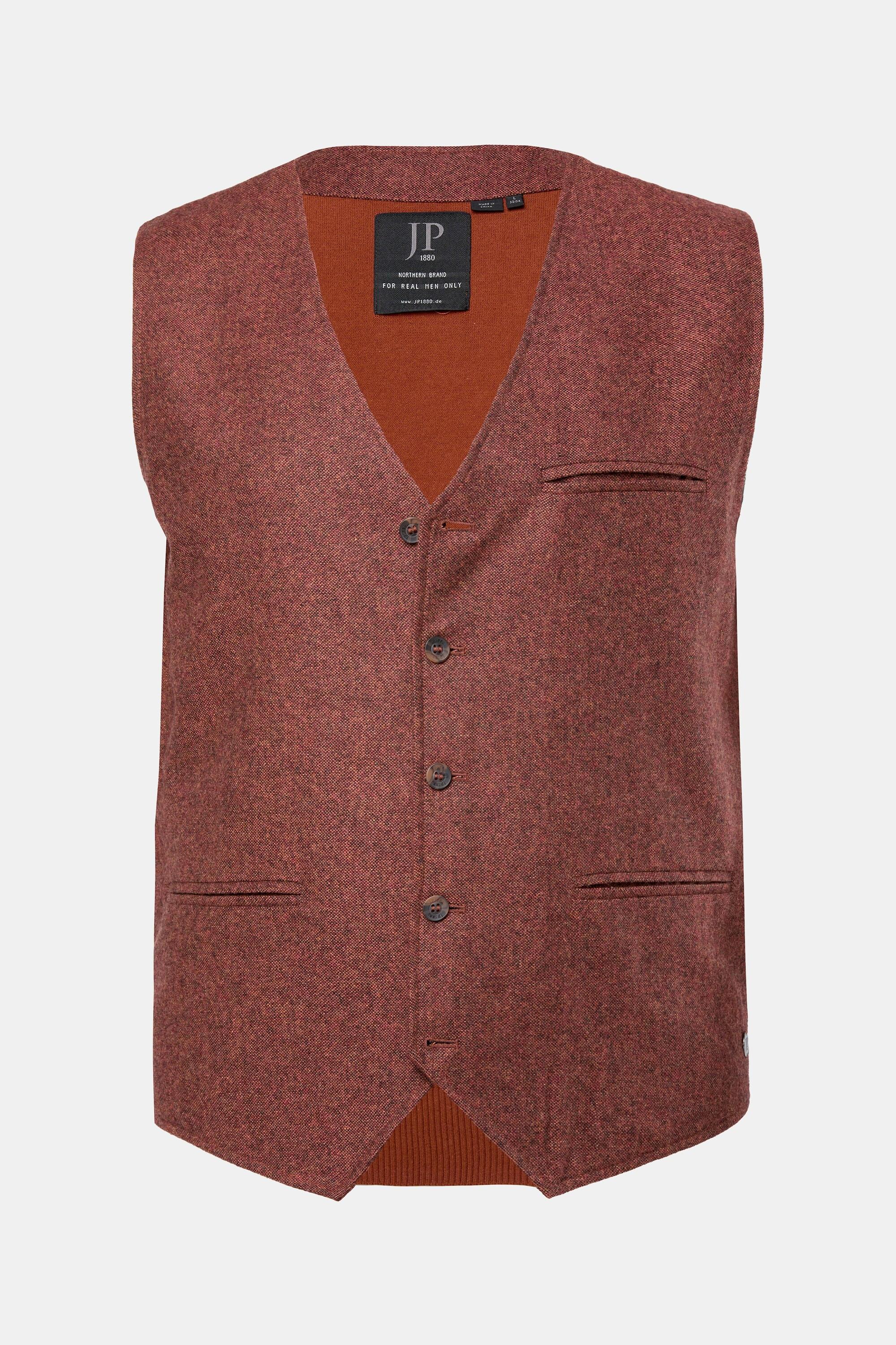 JP1880 Gilet in tweed con retro in maglia  