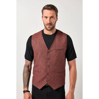 JP1880 Gilet in tweed con retro in maglia  