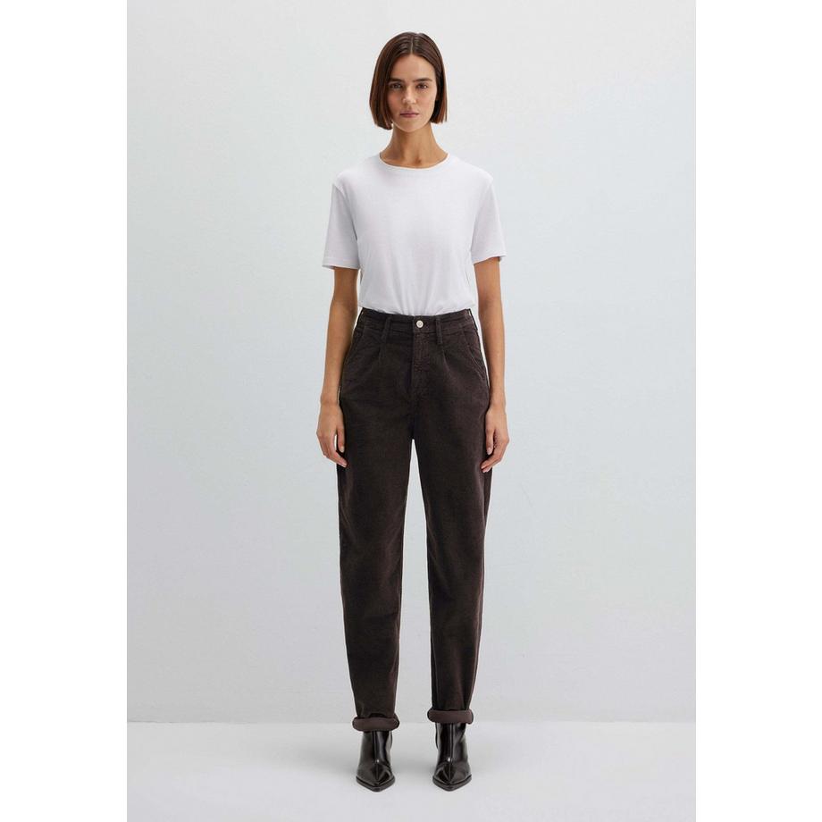 Mavi Pantalon Laura Velours Côtelé Taille Haute  