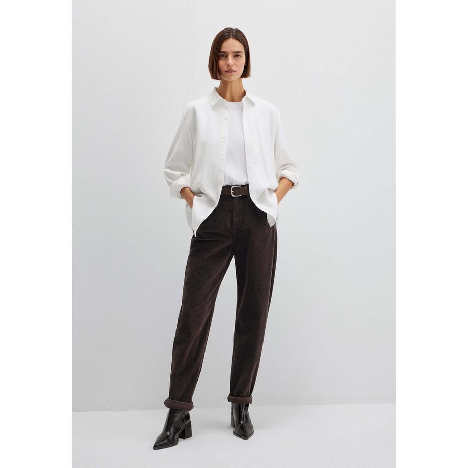 Mavi Pantalon Laura Velours Côtelé Taille Haute  