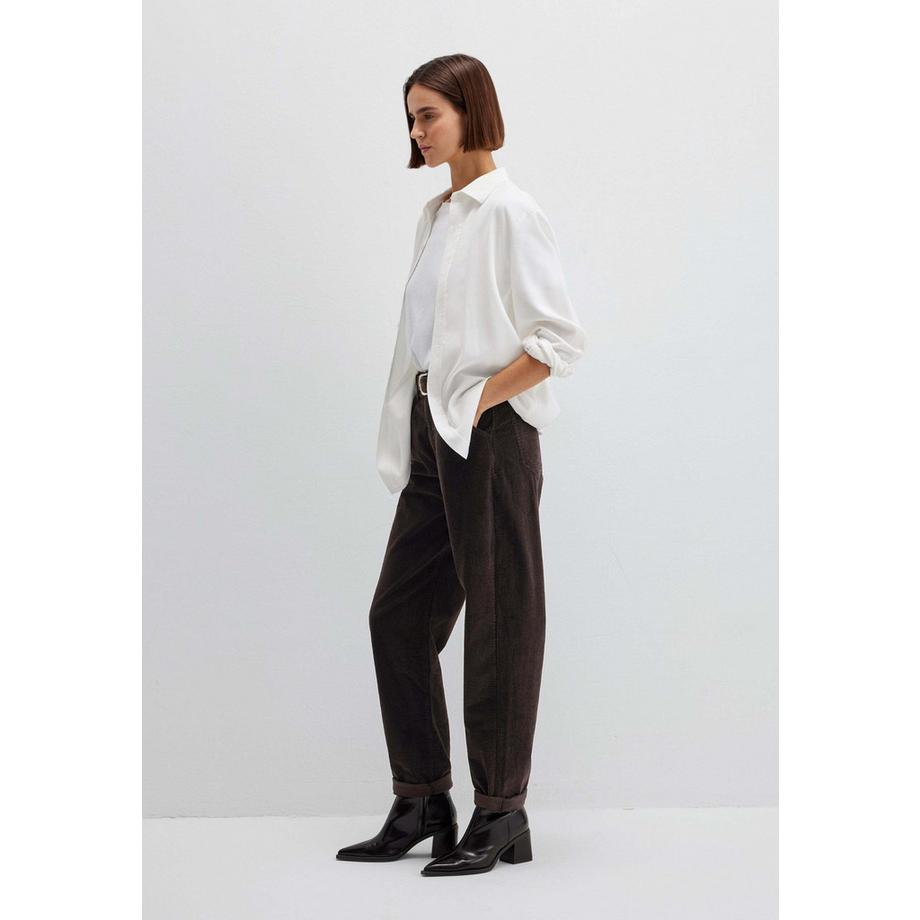 Mavi Pantalon Laura Velours Côtelé Taille Haute  