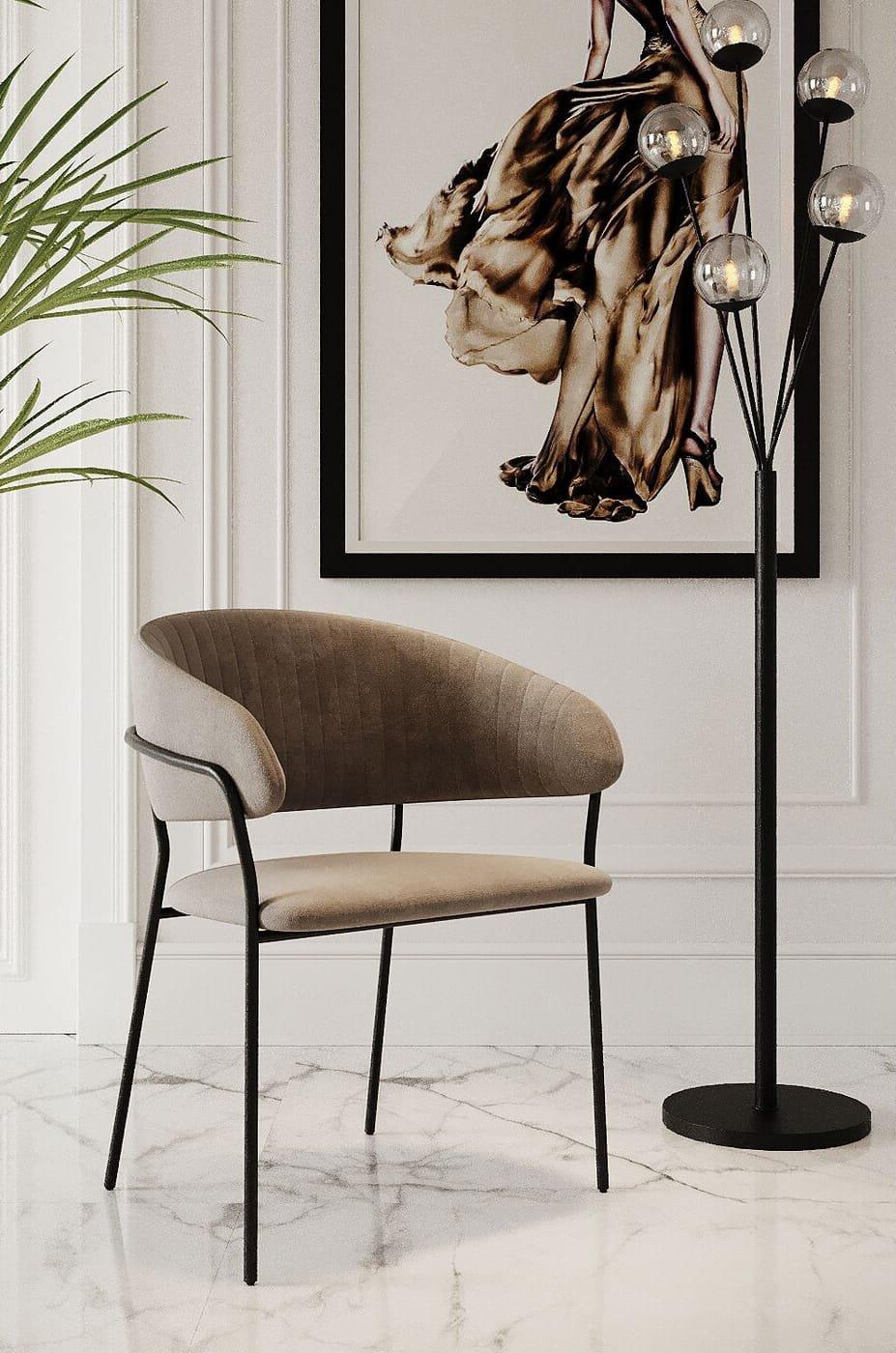 KARE Design Fauteuil Belle marron (série de 2)  