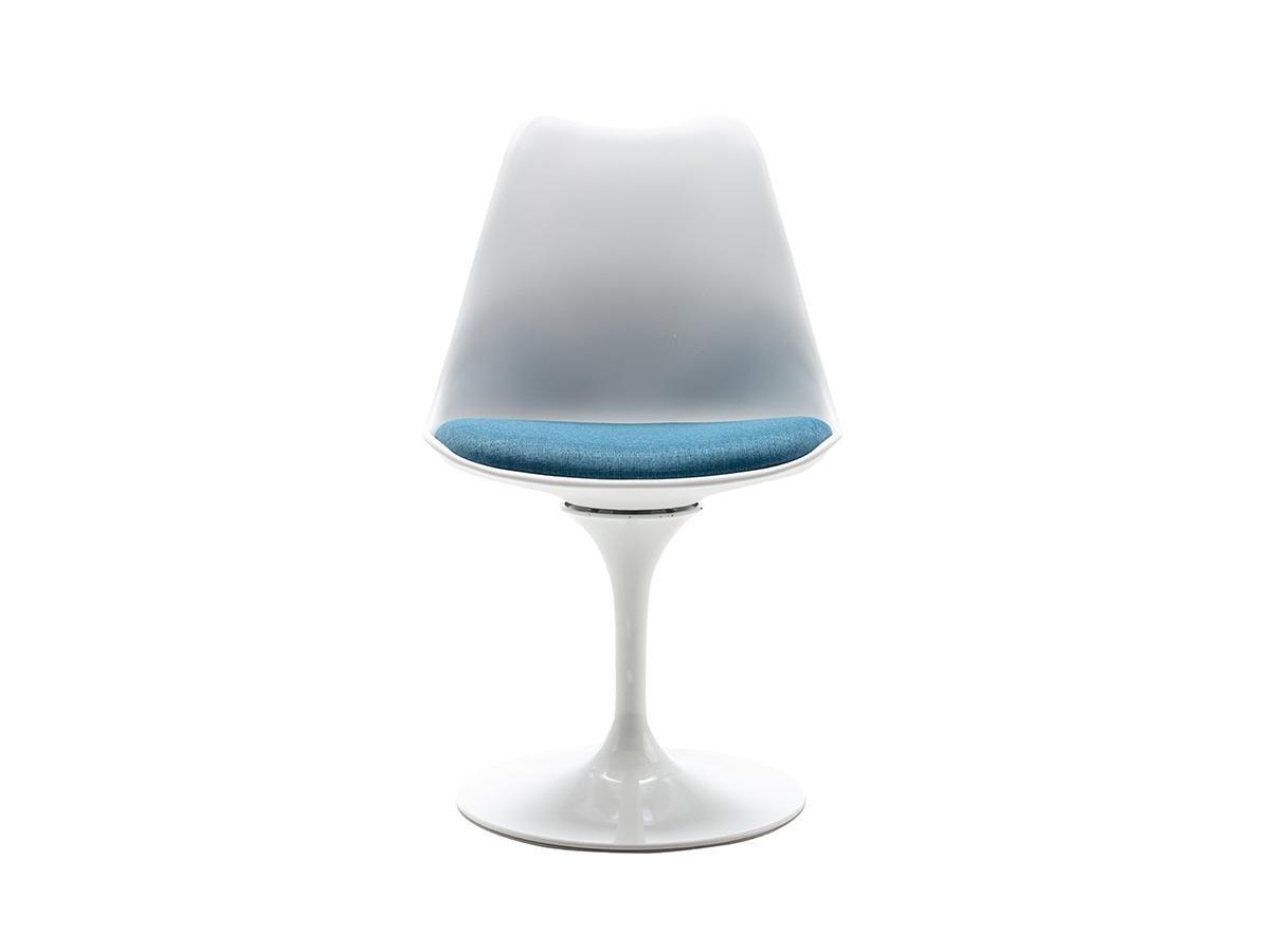 Vente-unique Sedia Polipropilene e Metallo Blu e Bianco Lotto di 2 XAFY  