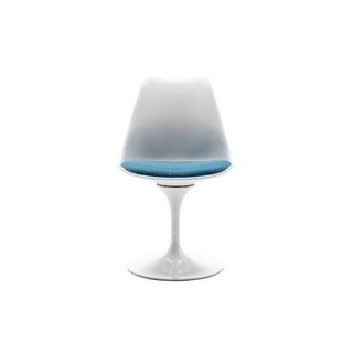 Vente-unique Sedia Polipropilene e Metallo Blu e Bianco Lotto di 2 XAFY  