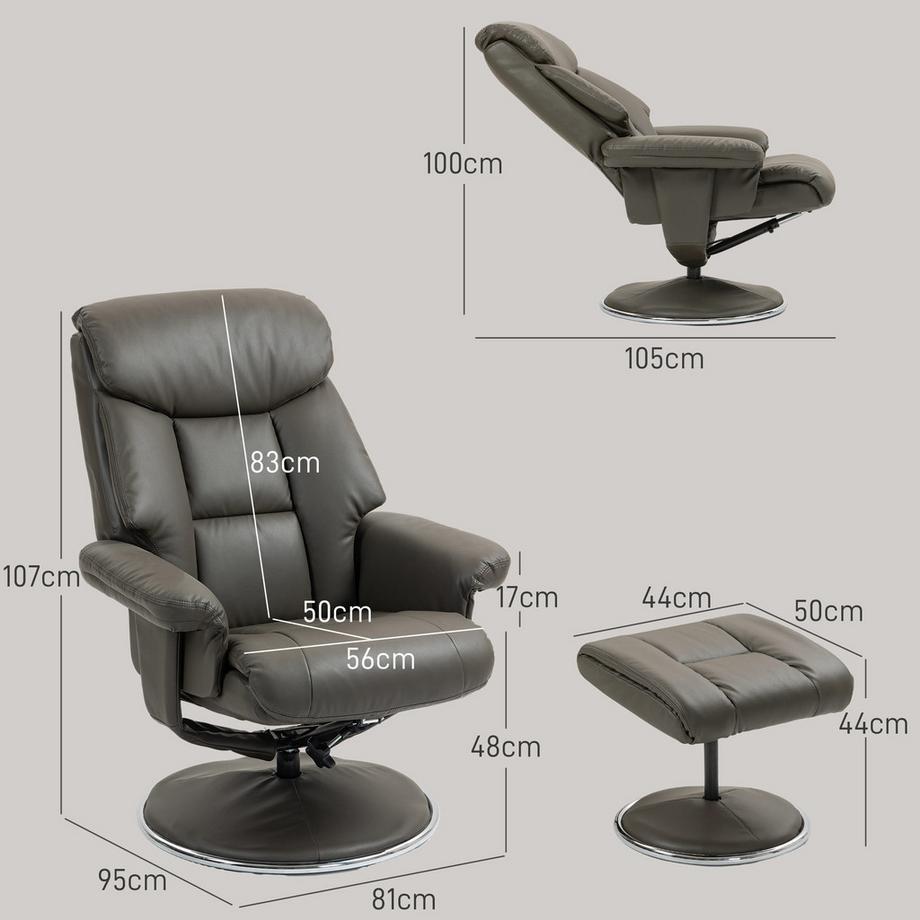 HOMCOM Fauteuil de relaxation  