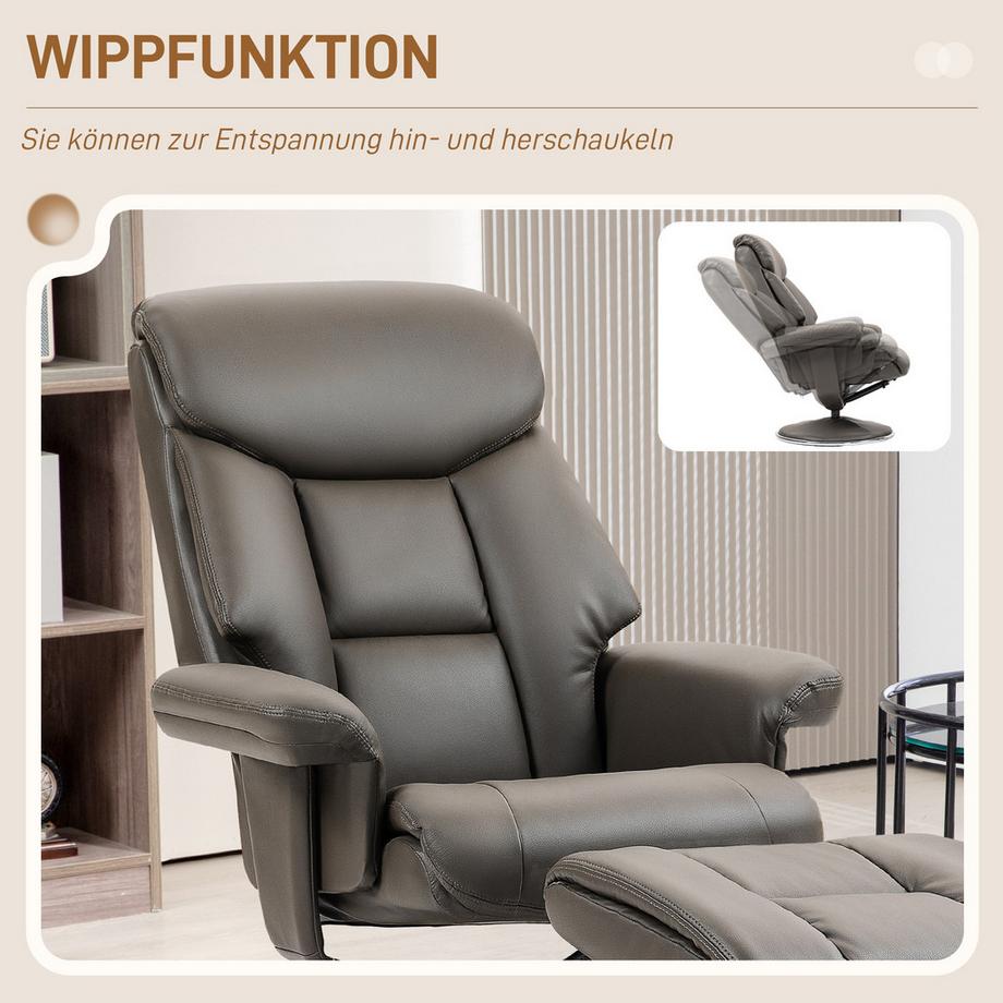 HOMCOM Fauteuil de relaxation  