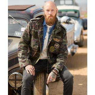 Joe Browns Giacca Mimetica Stile Militare Collo a Imbuto  