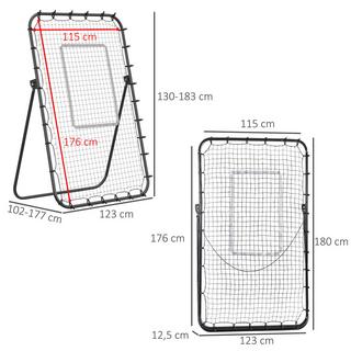 HOMCOM  Fußball Rebounder 