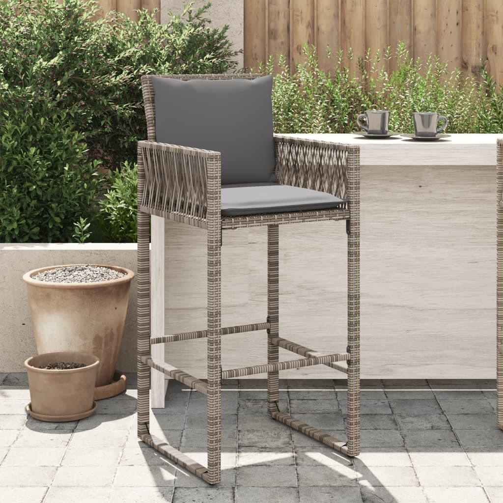 VidaXL Tabouret de bar de jardin rotin synthétique  