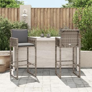 VidaXL Tabouret de bar de jardin rotin synthétique  