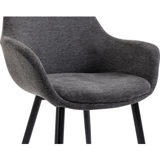 mutoni Fauteuil anthracite (série de 2)  