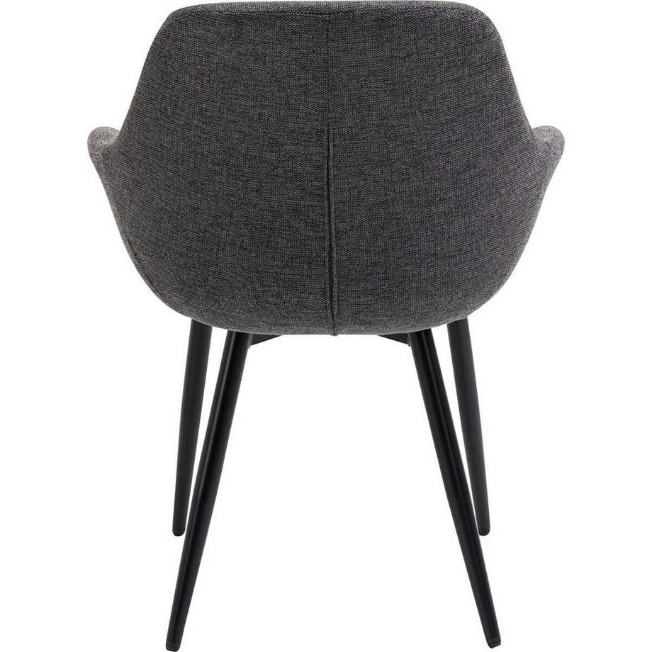 mutoni Armlehnstuhl anthrazit (2er-Set)  