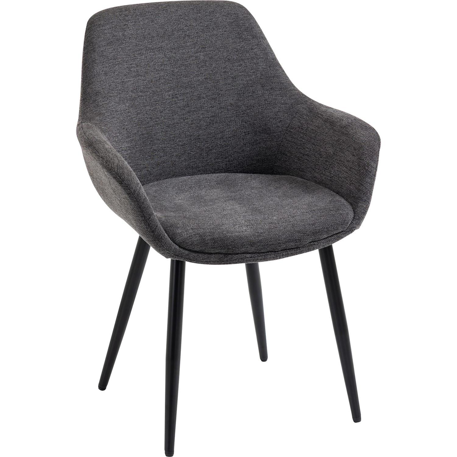 mutoni Fauteuil anthracite (série de 2)  