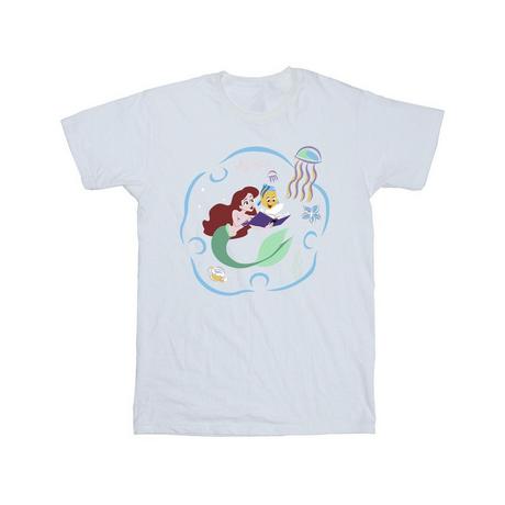 Disney  Tshirt THE LITTLE MERMAID READING A BOOK 