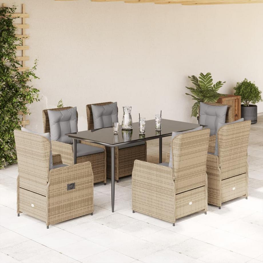 VidaXL set da pranzo da giardino Polirattan  