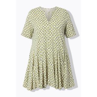 Ulla Popken T-Shirt Scollo Tunica Manica Corta Svasata  