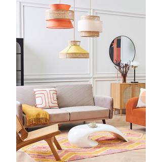 Beliani Hängelampe aus Stoff Modern YUMURI  