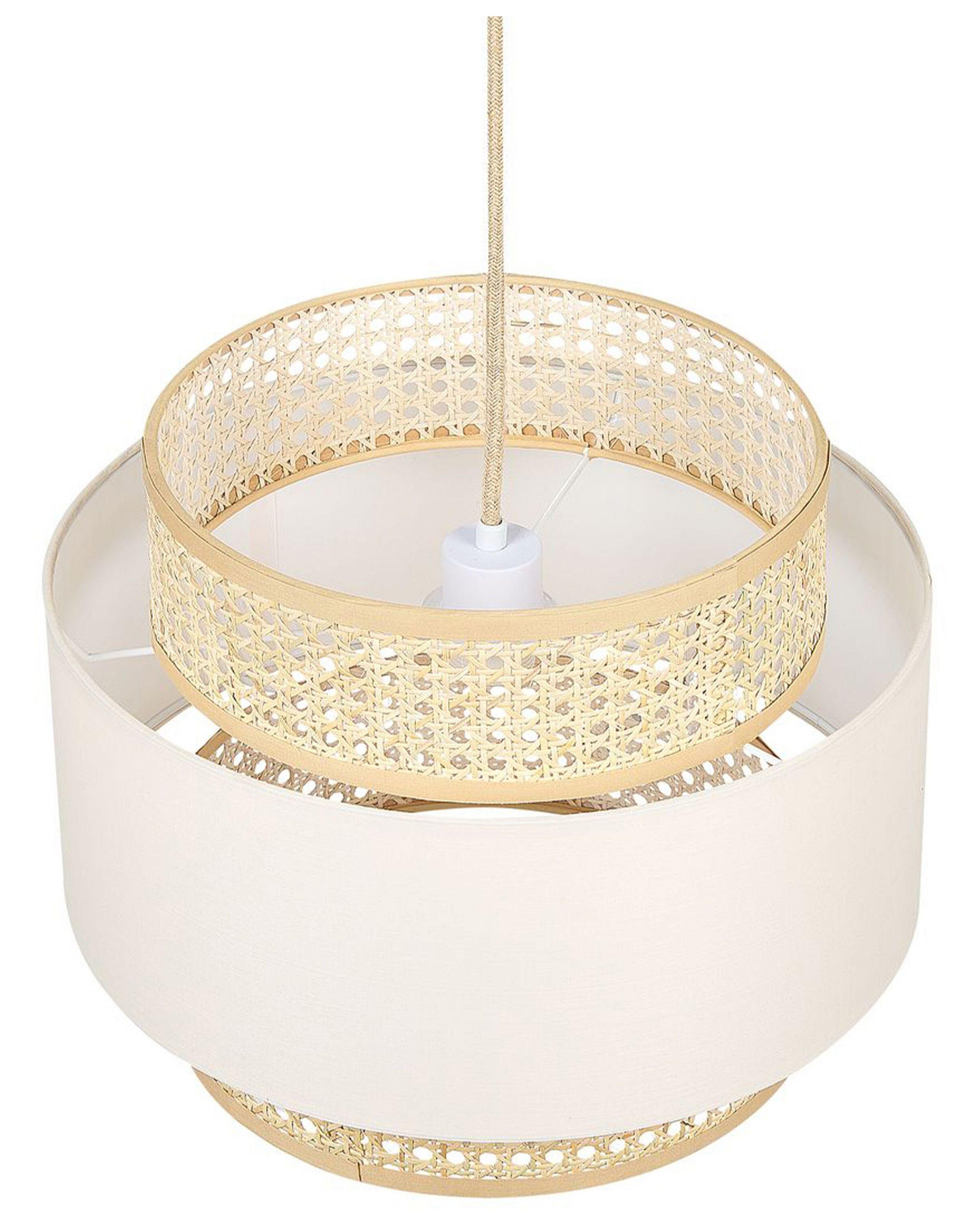 Beliani Hängelampe aus Stoff Modern YUMURI  