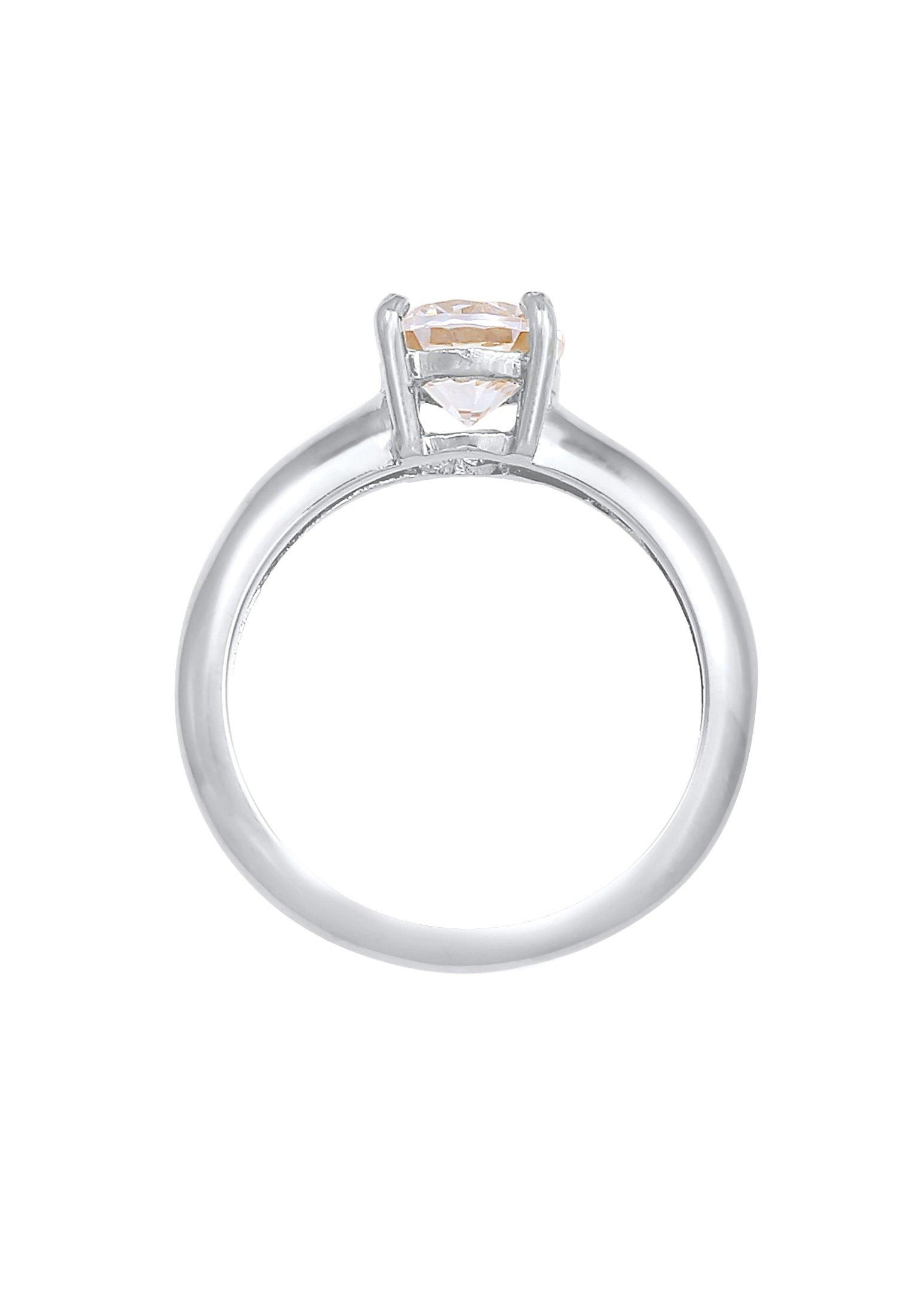 Elli  Bague Solitaire Avec Cristal De Zirconium 