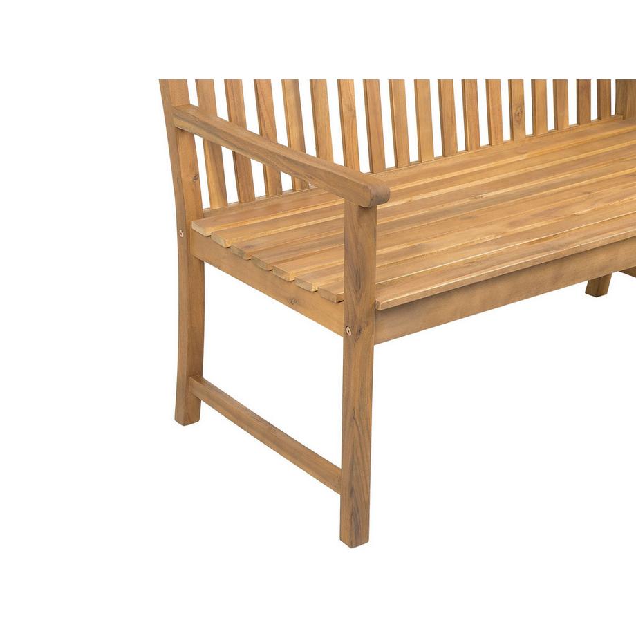 Beliani Gartenbank mit Auflage aus FSC® zertifiziertes Akazienholz  VIVARA  