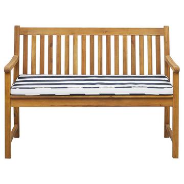 Banc avec coussin d'assise en Bois d'acacia certifié FSC® Traditionnel VIVARA