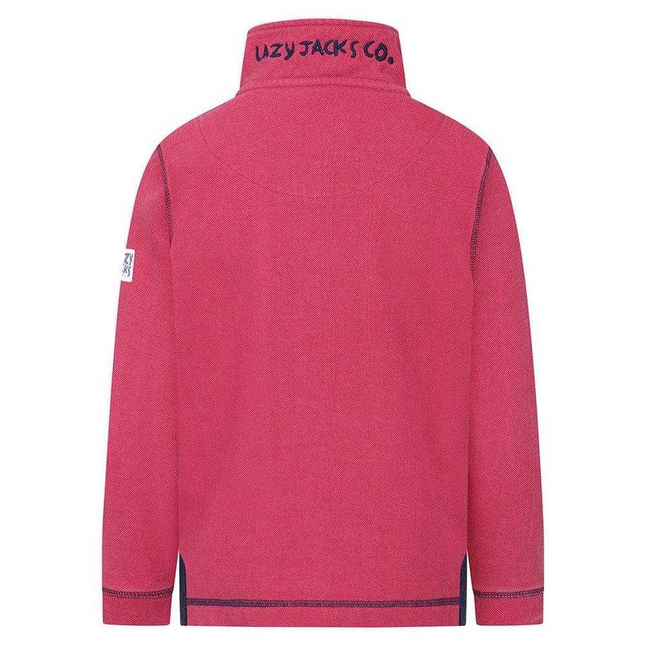 Lazy Jacks  Sweatshirt  ,  mit kurzem Reißverschluss, Piqué 