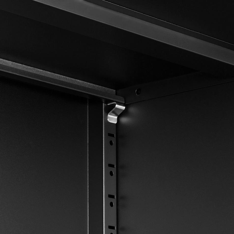 Tectake Scaffale per documenti Brandon 60 x 40 x 180,5 cm, 4 ripiani regolabili  